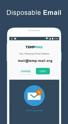 TempMail - Email Temporal android App screenshot 0